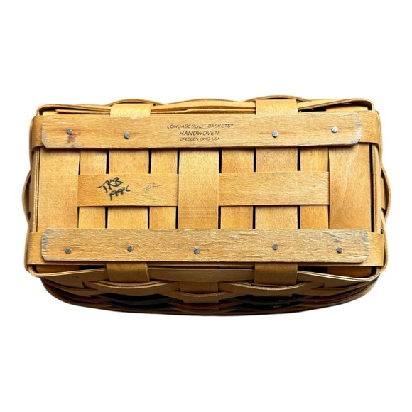 Longaberger 1998 Shades of Autumn Bakers Bounty Basket and Protector - Picture 5 of 8